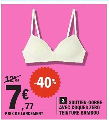 SOUTIEN-GORGE AVEC COQUES ZERO TEINTURE BAMBOU
