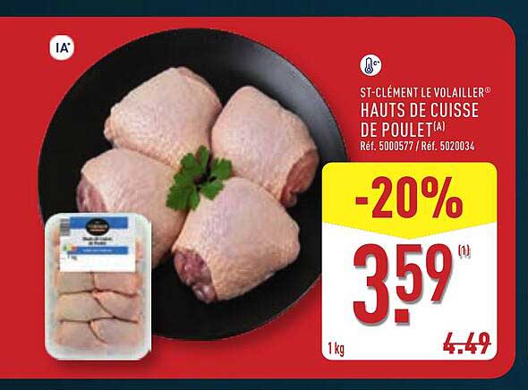 ST-CLÉMENT LE VOLAILLER® HAUTS DE CUISSE DE POULET(A)