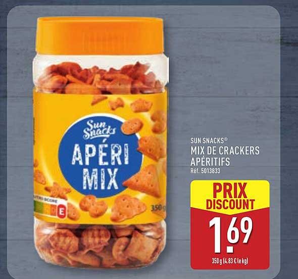 SUN SNACKS® MIX DE CRACKERS APÉRITIFS