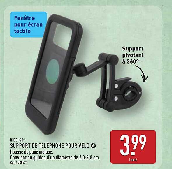 SUPPORT DE TÉLÉPHONE POUR VÉLO