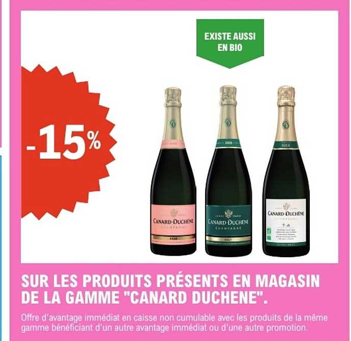 SUR LES PRODUITS PRÉSENTS EN MAGASIN DE LA GAMME "CANARD DUCHENE".