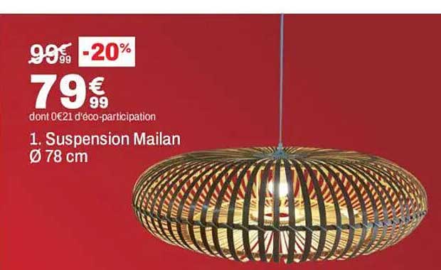 Suspension Mailan Ø 78 cm