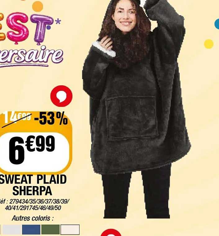 SWEAT PLAID SHERPA