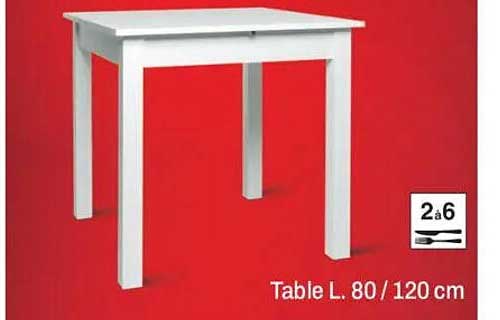 Table L. 80 / 120 cm