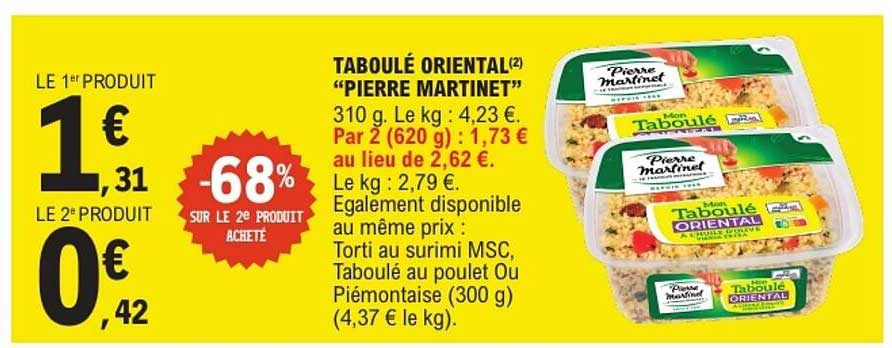 TABOULÉ ORIENTAL "PIERRE MARTINET"