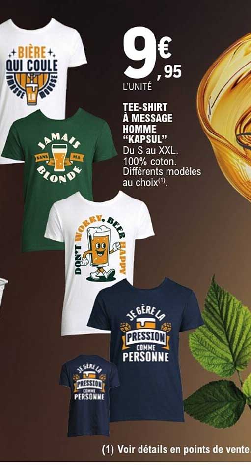 TEE-SHIRT À MESSAGE HOMME “KAPSUL”