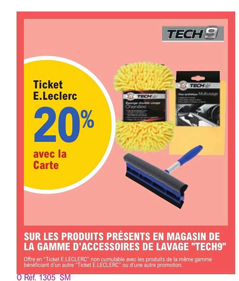 Ticket E.Leclerc 20% avec la Carte