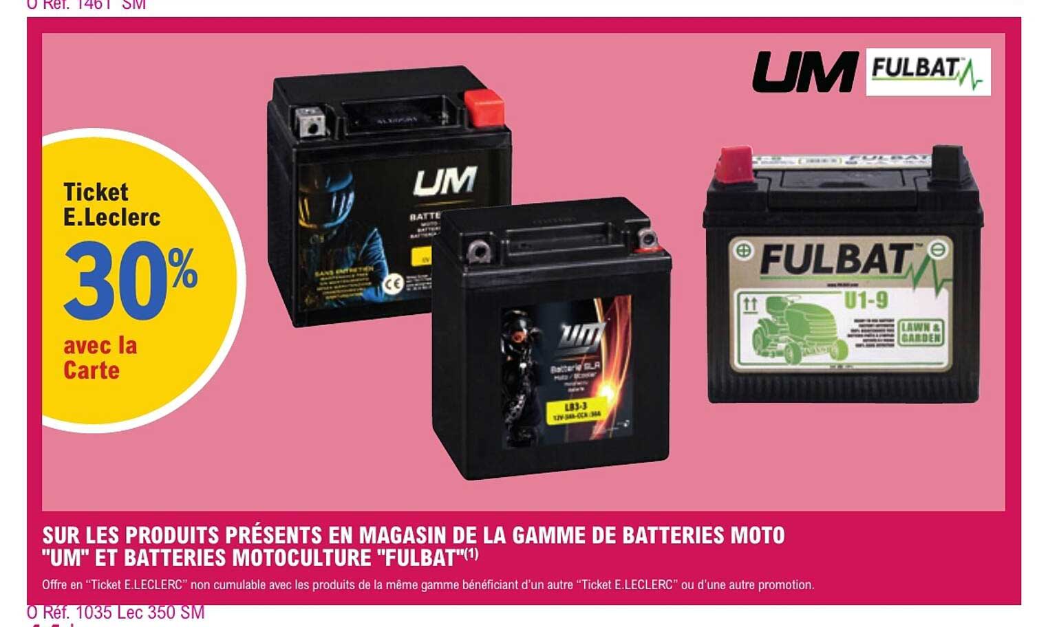 Ticket E.Leclerc 30% avec la Carte