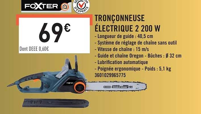 TRONÇONNEUSE ÉLECTRIQUE 2 200 W