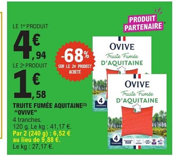 TRUITE FUMÉE AQUITANE “OVIVE”