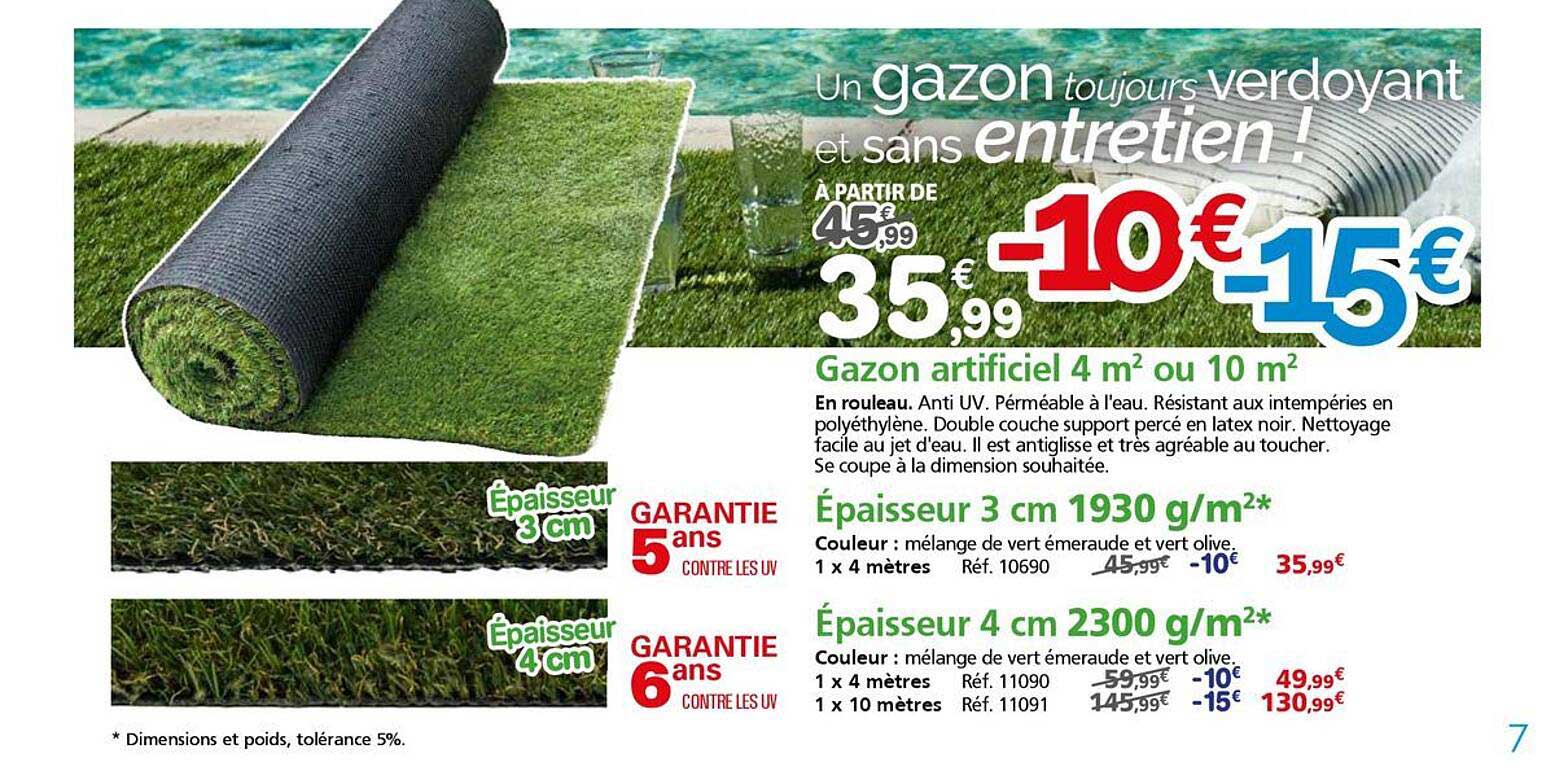 Un gazon toujours verdoyant et sans entretien !