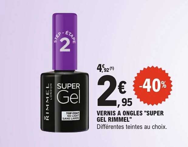 VERNIS A ONGLES "SUPER GEL RIMMEL"