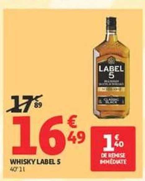 WHISKY LABEL 5