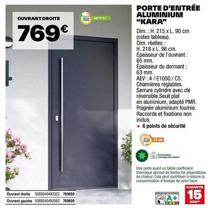 Porte Dentre Alu Brico Depotnull