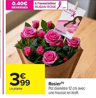 0.40€ REVERSÉS à l'association RUBAN ROSE