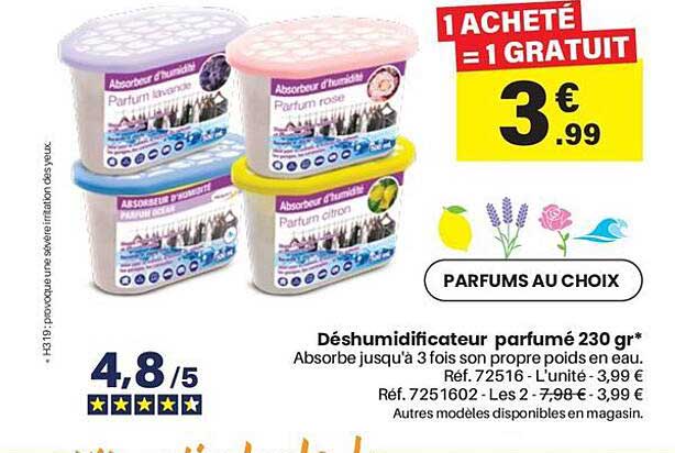 1 ACHETÉ = 1 GRATUIT