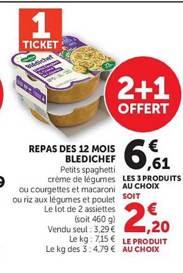 1 TICKET 2+1 OFFERT