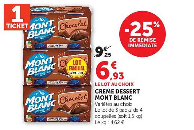 1 TICKET -25% DE REMISE IMMÉDIATE