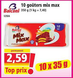 10 goûters mix max