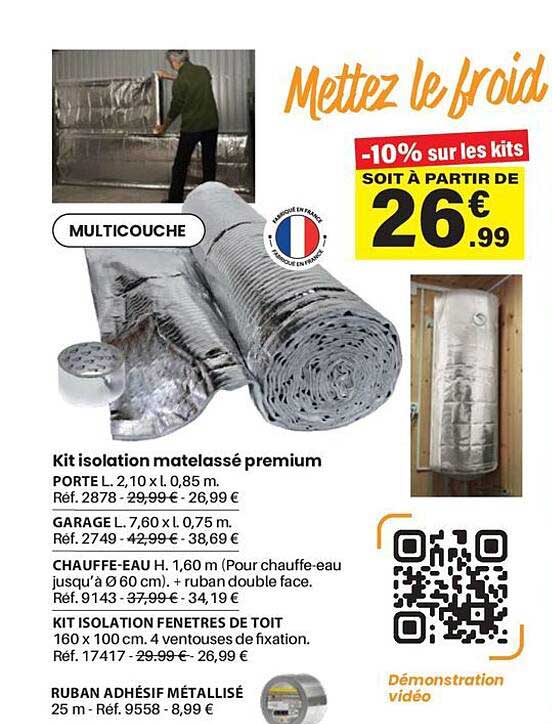 -10% sur les kits soit à partir de 26.99€