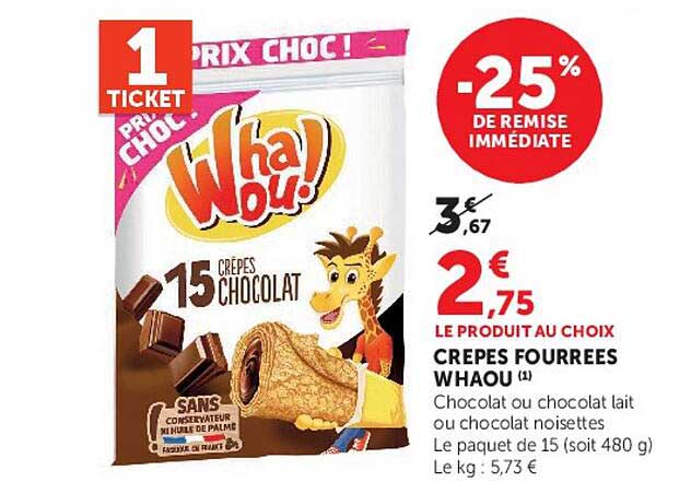15 CRÊPES CHOCOLAT WHAOU!