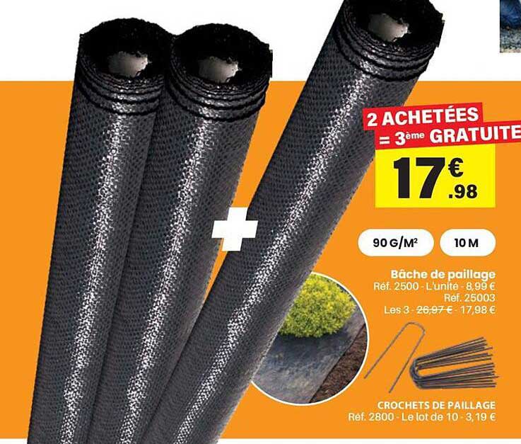 2 ACHETÉES = 3ème GRATUITE