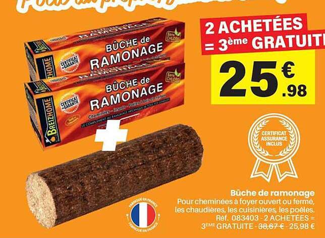 2 ACHETÉES = 3ème GRATUITE