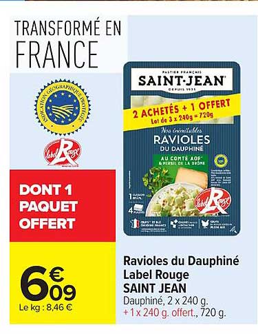 2 ACHETÉS + 1 OFFERT