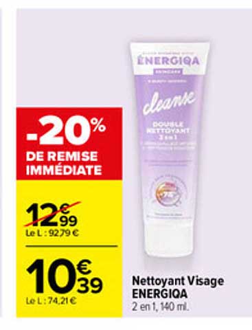 -20% DE REMISE IMMÉDIATE