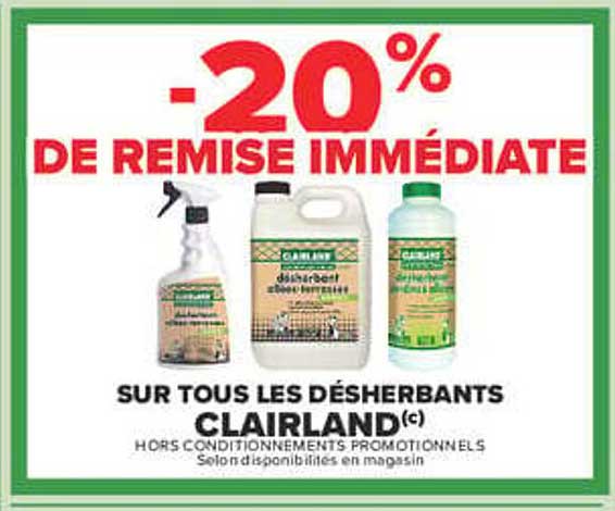 -20% DE REMISE IMMÉDIATE