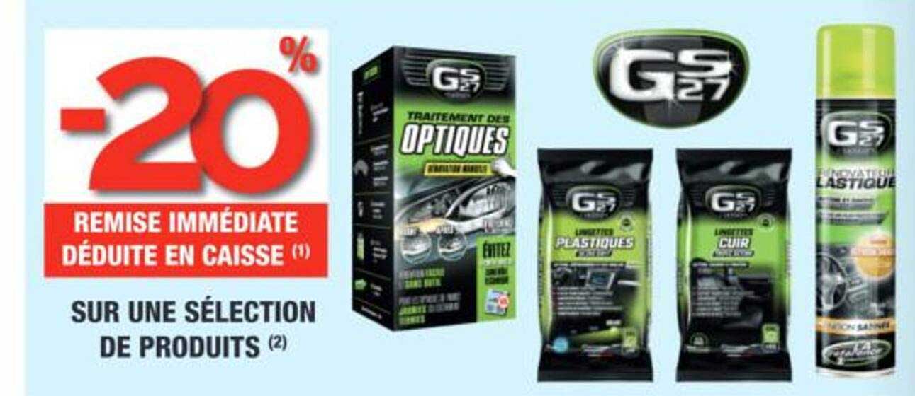 -20% REMISE IMMÉDIATE DÉDUITE EN CAISSE (*) SUR UNE SÉLECTION DE PRODUITS (2)