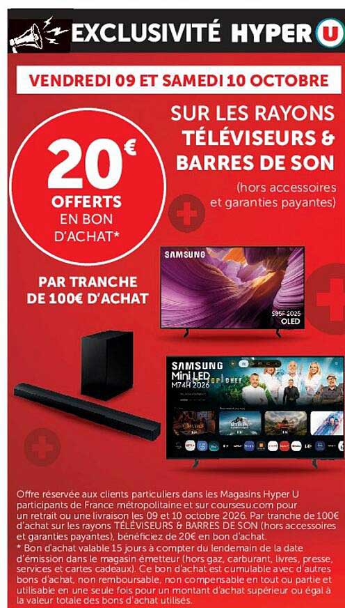 20€ offerts en bon d'achat*
