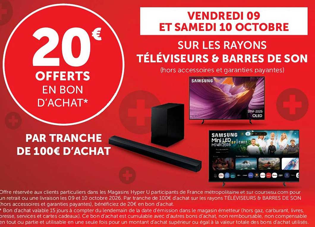 20€ OFFERTS EN BON D'ACHAT*