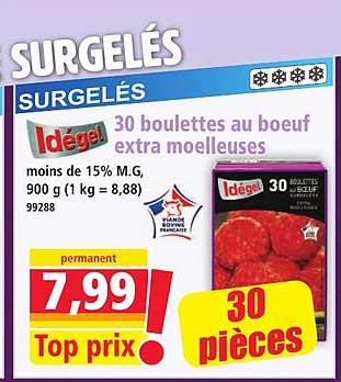 30 boulettes au boeuf extra moelleuses