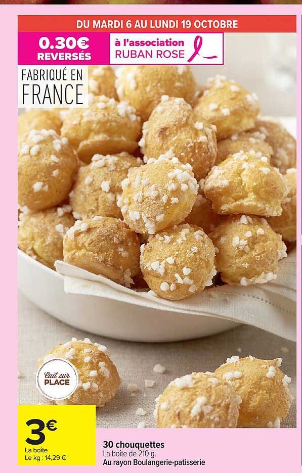 30 chouquettes