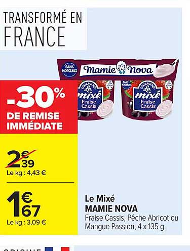 -30% DE REMISE IMMÉDIATE