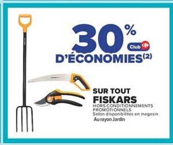 30% d'économies Club sur tout Fiskars