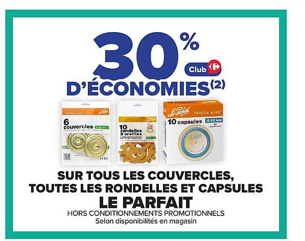 30% d’ÉCONOMIES(2)