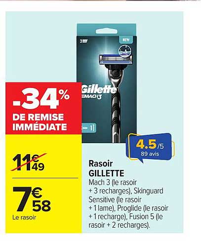 -34% DE REMISE IMMÉDIATE