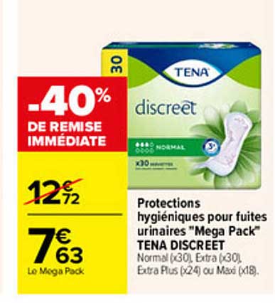 -40% DE REMISE IMMÉDIATE