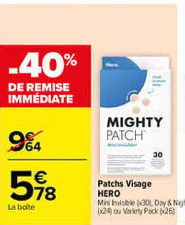 -40% DE REMISE IMMÉDIATE