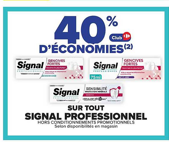 40% D’ÉCONOMIES(2)