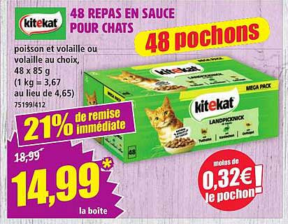 48 REPAS EN SAUCE POUR CHATS
