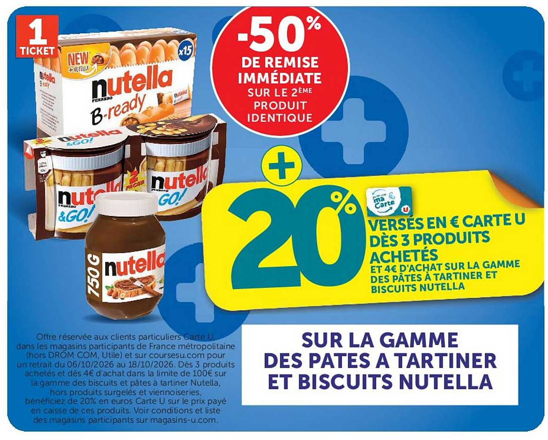 -50% DE REMISE IMMÉDIATE SUR LE 2ÈME PRODUIT IDENTIQUE