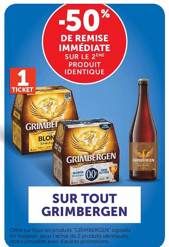 -50% DE REMISE IMMÉDIATE SUR LE 2ÈME PRODUIT IDENTIQUE