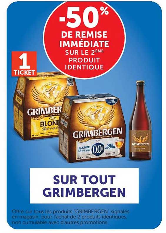 -50% DE REMISE IMMÉDIATE SUR LE 2ÈME PRODUIT IDENTIQUE