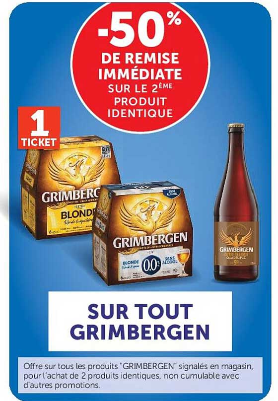 -50% DE REMISE IMMÉDIATE SUR LE 2ÈME PRODUIT IDENTIQUE