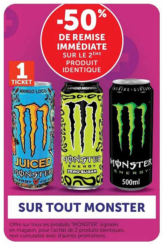 -50% DE REMISE IMMÉDIATE SUR LE 2ÈME PRODUIT IDENTIQUE
