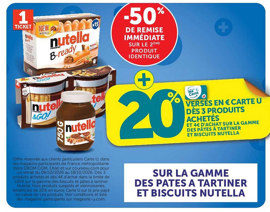-50% DE REMISE IMMÉDIATE SUR LE 2ÈME PRODUIT IDENTIQUE