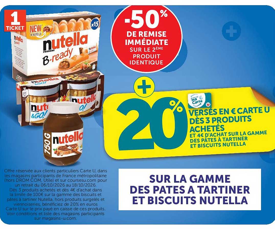 -50% DE REMISE IMMÉDIATE SUR LE 2ÈME PRODUIT IDENTIQUE